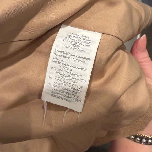 J. Crew Women's Camel Pea Coat 8 - Picture 9 of 11